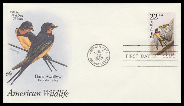 2286 - 2335 / 22c North American Wildlife Set of 50 Artcraft Color 1987 First Day Covers