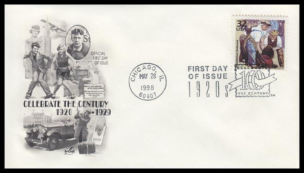 3184a-o / 32c Celebrate The Century ( CTC ) 1920s Set of 15 Artcraft First Day Covers