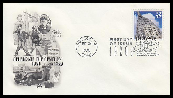 3184a-o / 32c Celebrate The Century ( CTC ) 1920s Set of 15 Artcraft First Day Covers
