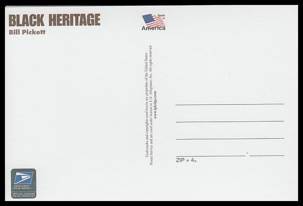 Bill Pickett : Black Heritage 4" x 6" Collectible Postcard