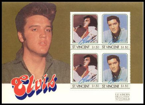 874 - 881 / Elvis Presley Set of 8 Stamps and 4 Souvenir Sheets from St Vincent