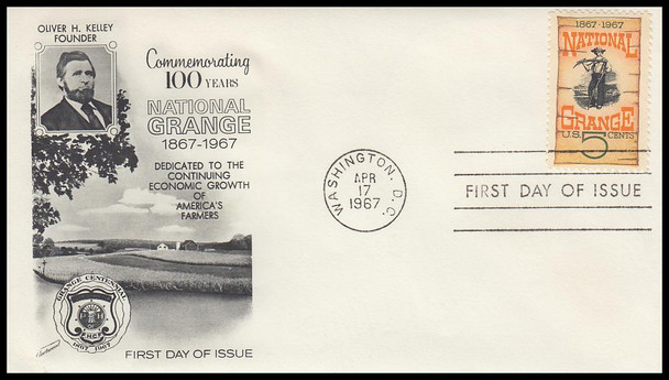 1323 / 5c National Grange Fleetwood 1967 First Day Cover