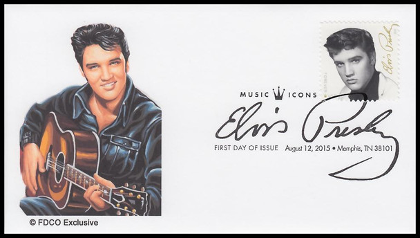 5009 / 49c Elvis Presley 2015 FDCO Exclusive First Day Cover #1