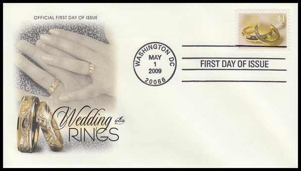 4397 / 44c Wedding Rings 2009 Artcraft FDC