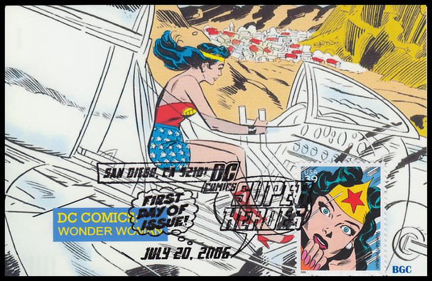 4084a - t / 39c DC Comics Super Heroes Set of 20 BGC Photo Paper Full Color 2006 FDCs
