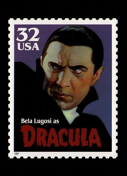 Classic Movie Monsters Stamps 1997 Set of 5 Collectible