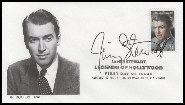 4197 / 41c James "Jimmy" Stewart : It's A Wonderful Life : Legends of Hollywood Series 2007 FDCO Exclusive First Day Cover