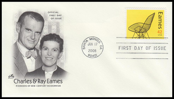 4333 a - p / 42c Charles & Ray Eames : Modern Design Set of 16 with Machine Cancel Artcraft 2008 FDCs