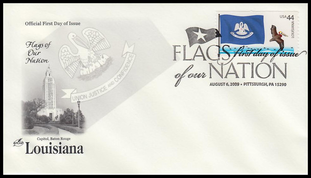 4293 - 4302 / 44c Flags of Our Nation with PNC Set of 10 Artcraft 2009 FDCs