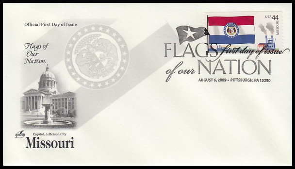 4293 - 4302 / 44c Flags of Our Nation with PNC Set of 10 Artcraft 2009 FDCs