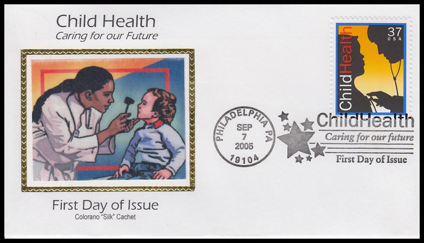 3938 / 37c Child Health Colorano Silk 2005 First Day Cover