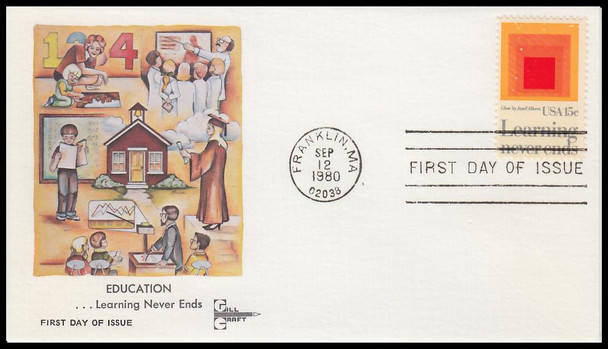 1833 / 15c Education 1980 Gill Craft First Day Cover