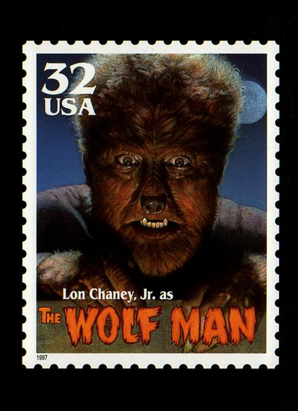 Classic Movie Monsters Stamps 1997 Set of 5 Collectible
