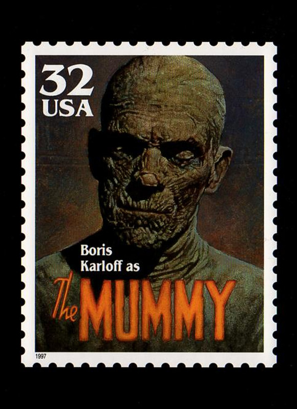 Classic Movie Monsters Stamps 1997 Set of 5 Collectible