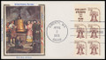 1595d / 13c Liberty Bell Booklet : Americana Series  1976 Colorano Silk First Day Cover