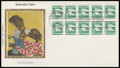 2113a / D - Rate Eagle Booklet Pane 1985 Colorano Silk First Day Cover