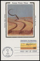 1506 / 10c Winter Wheat and Train : Rural America 1974 Colorano Silk First Day of Issue Maxi Card