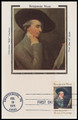 1553 / 10c Benjamin West 1975 Colorano Silk First Day of Issue Maxi Card