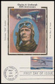 1710 / 13c Lindbergh Flight 1977 Colorano Silk First Day of Issue Maxi Card