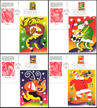 UX401 - UX402 / 23c Holiday Music Makers Set of 4 : Christmas