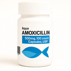 Aqua Mox Amoxillin 500mg - 100 Capsules