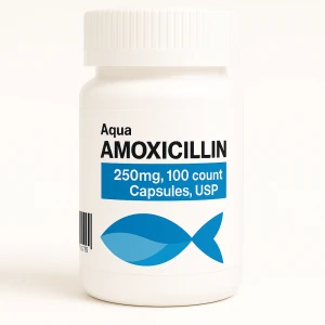 Aqua Mox Amoxillin 250mg - 100 Capsules