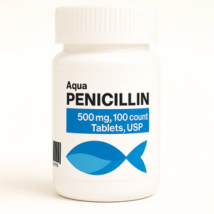 Aqua Pen - Fish penicillin 500 mg  100 Tablets