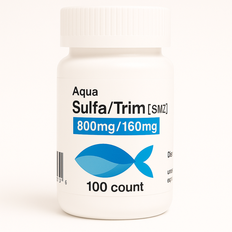 Aqua Sulfa 960mg - Fish Sulfamethoxazole 100 Count