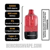 Strawberry Burst Beri Cliq 50K Disposable Vape Pod Specifications
