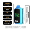 Blue Razz Ice Beri Crush 50K Zero Nicotine Disposable Vape Specifications
