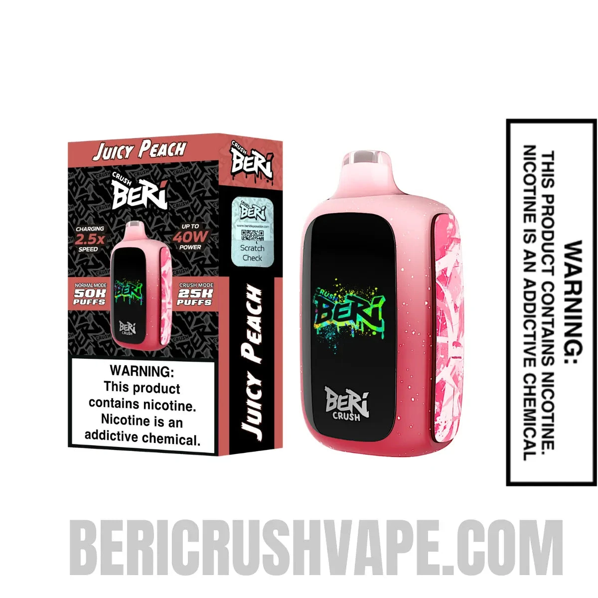 Juicy_Peach_Beri_Crush_50K_Disposable_Vape_with_Package_Box