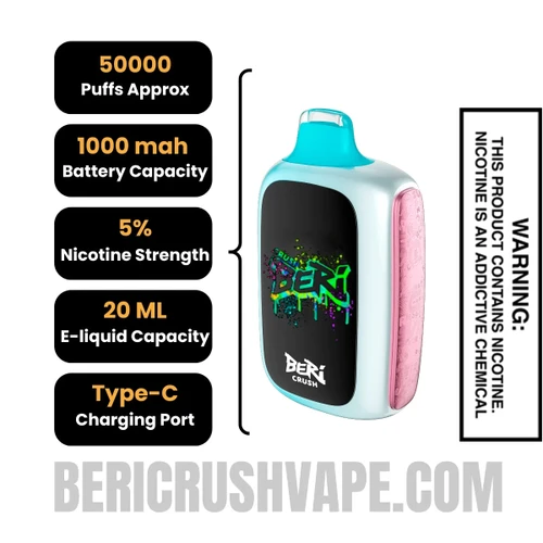 Miami_Mint_Beri_Crush_50K_Disposable_Vape_Specifications