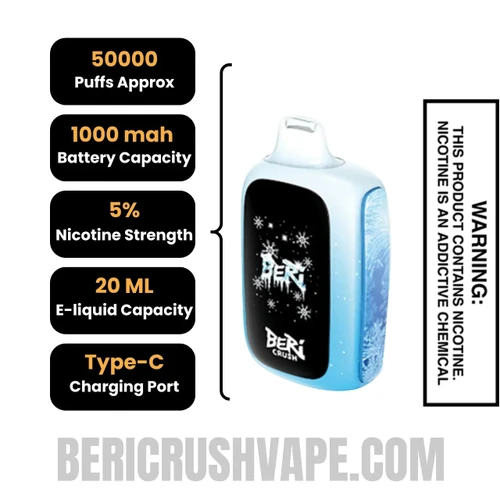 WhiteGamiBeriCrush50KDisposableVapeSpecifications_1