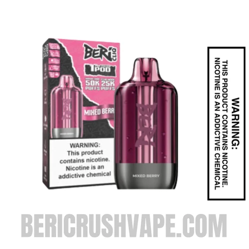 Mixed Berry Beri Cliq 50K Disposable Vape Pod with Specifications
