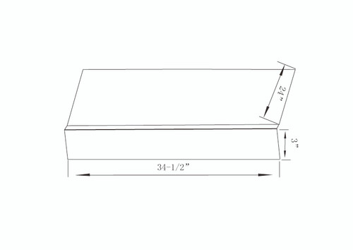 DWR-3(3"X36")  - White Shaker