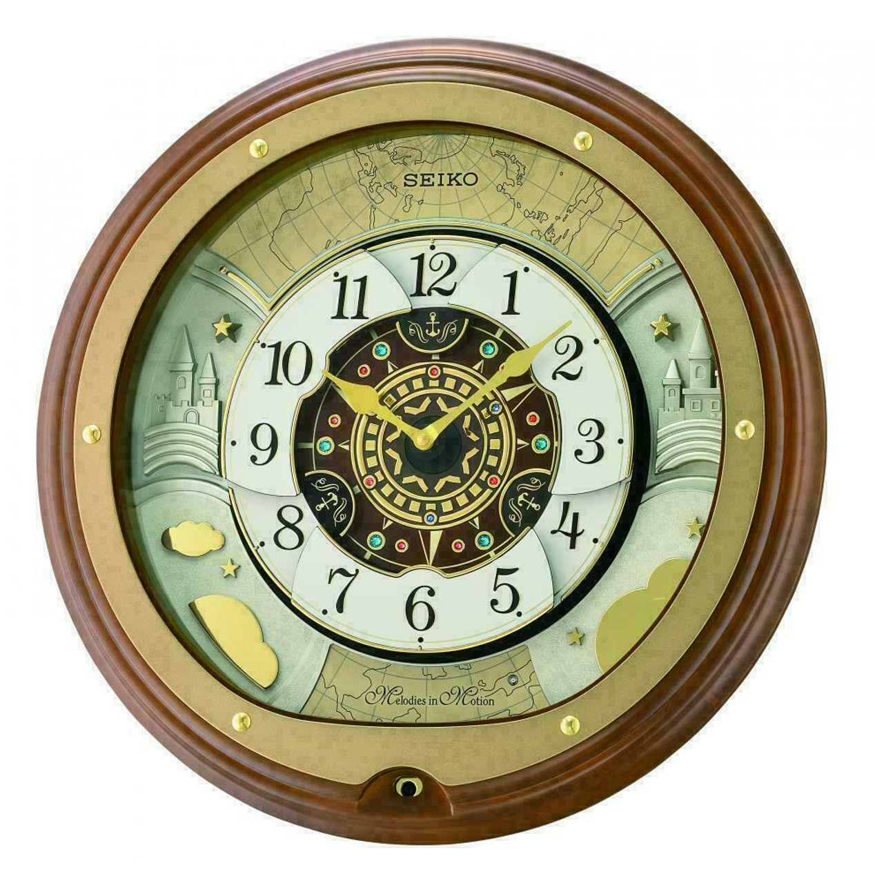 Seiko Musical Melodies in Motion Marionette Clock QXM381B Our Price £  - Francis James Jewellers