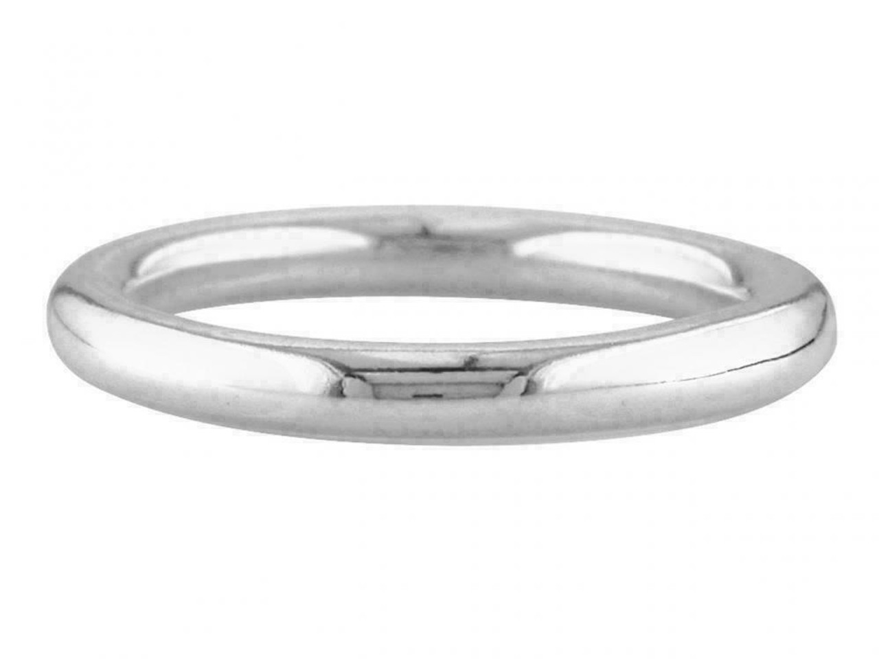 Silver ladies store wedding rings