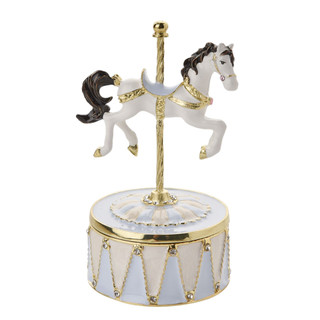 Treasured Trinkets by Stratton - Blue Horse Carousel