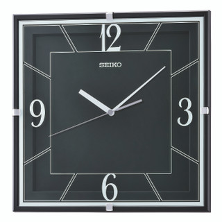 Seiko Retro Minimalist Black Square Wall Clock QXA821K £59.00 Use Code K95T9K2P0GF4 for 11% Discount