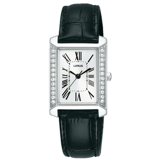 Lorus Ladies Black Leather Strap Watch RG241YX9 RRP £69.99 Use code Y8VS1483B for 20% discount