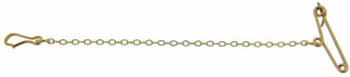 9ct Yellow Gold Brooch Safety Chain