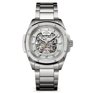 Rotary Apex 100 Skeleton Automatic Stainless Steel Bracelet Watch RGB-10079/06 Now £249.00