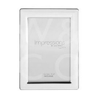 Silver Plated 4" x 6" Curved Edge  Photo Frame