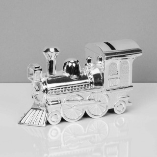 Silver Plated Train Money Box