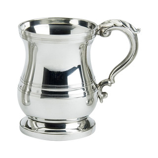 Magnificent  Heavy  Pewter 1pt Tudor Tankard