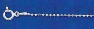 Sterling Silver 1.5mm Round Ball Chain In 16",18",20" & 22" Lengths