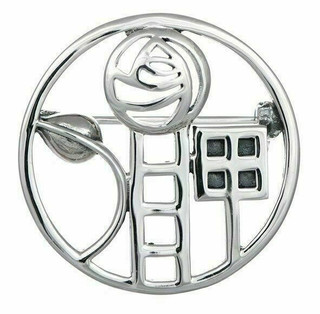 Sterling Silver Rennie Mackintosh Style Brooch