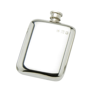 6oz Pewter Hipflask With Touchmarks