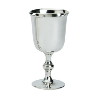 Pewter 5" Plain Chalice Goblet