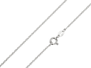 Sterling Silver 1.2mm Prince Of  Wales Rope Chains In 16" to 18" Lengths